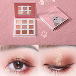 Load image into Gallery viewer, 6-colour cat eyeshadow palette with mirror