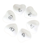 Load image into Gallery viewer, 6 piece ceramic cat dish set - heart-shaped