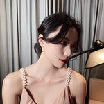 Load image into Gallery viewer, Cat & fishbone drop earring set