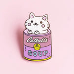 Load image into Gallery viewer, Catbells Soup can lapel and jacket pin
