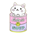 Load image into Gallery viewer, Catbells Soup can lapel and jacket pin