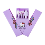 Load image into Gallery viewer, Hello Kitty 8-piece makeup brush set - purple