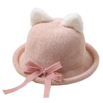 Load image into Gallery viewer, Lolita pink cat ears bowler hat