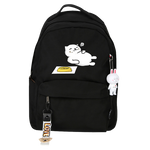 Load image into Gallery viewer, Neko Atsume cat backpack - black