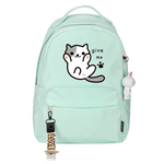 Load image into Gallery viewer, Neko Atsume cat backpack - green