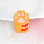 Load image into Gallery viewer, Orange cat paw jacket and lapel pin
