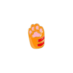 Load image into Gallery viewer, Orange cat paw pin