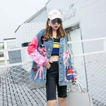 Load image into Gallery viewer, Pink Panther denim jacket