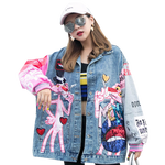 Load image into Gallery viewer, Pink Panther denim jacket