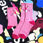 Load image into Gallery viewer, Pink Panther pink cotton socks