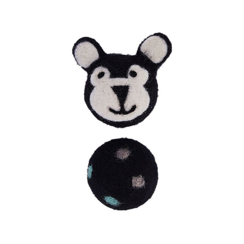 FOFOS Wool Buddy Felt Cat Toy With Bell