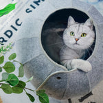 Load image into Gallery viewer, Fold &amp; Hide Felt Cat Tunnel Bed
