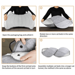 Load image into Gallery viewer, Fold &amp; Hide Felt Cat Tunnel Bed
