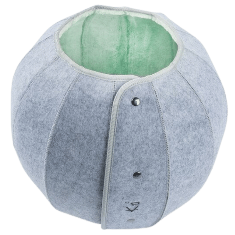 Fold & Hide Felt Cat Tunnel Bed Green