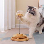 Load image into Gallery viewer, Interactive Wooden Cat Puzzle Feeder System
