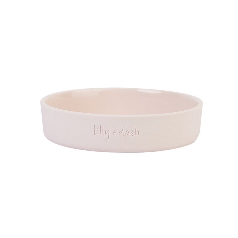 Lilly + Dash Soft Glaze Ceramic Cat Bowl