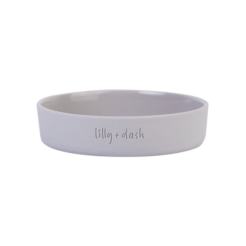 Lilly + Dash Soft Glaze Ceramic Cat Bowl