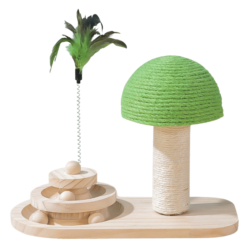 Mushroom Cat Scratching Station
