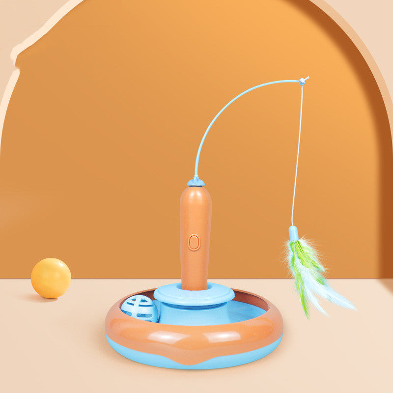 Orbit Feather Interactive Cat Turntable Toy