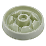 Load image into Gallery viewer, Slow_Feeder_Cat_Bowl_-_Floral_Maze_-_Meadow_Green
