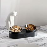 Load image into Gallery viewer, PETKIT Adjustable Stainless Steel Elevated Cat Feeding Bowl System
