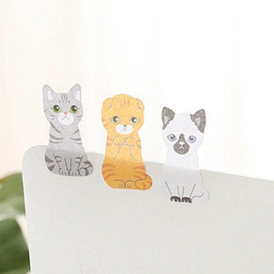 3D cat sticky memo pad