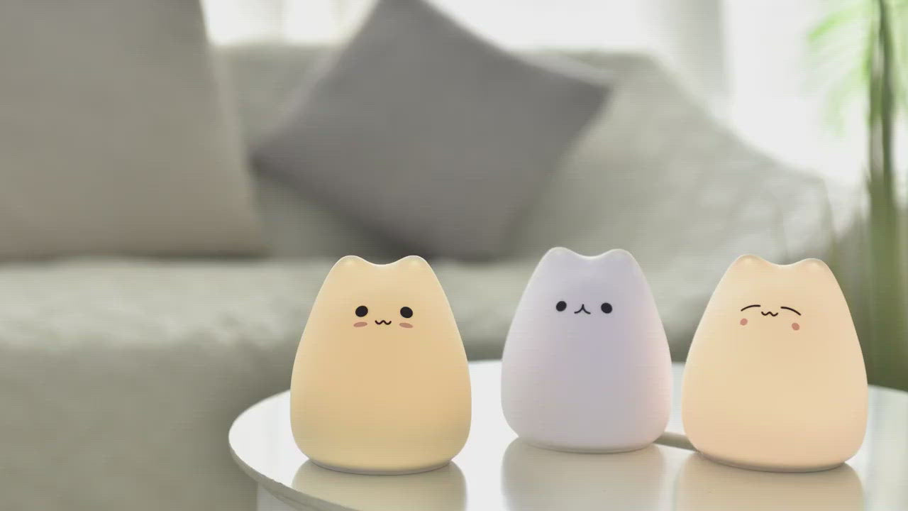 Cat-shaped LED nightlights