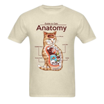 Load image into Gallery viewer, Guide to cats&#39; anatomy t-shirt - beige
