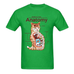 Load image into Gallery viewer, Guide to cats&#39; anatomy t-shirt - green
