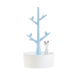 Load image into Gallery viewer, Cat and tree jewellery stand - blue
