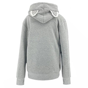 Cat ears hoodie with pouch - back