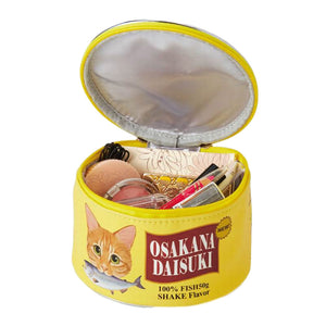 Cat food can cosmetic bag