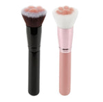 Load image into Gallery viewer, Cat paw makeup brushes - pink and black
