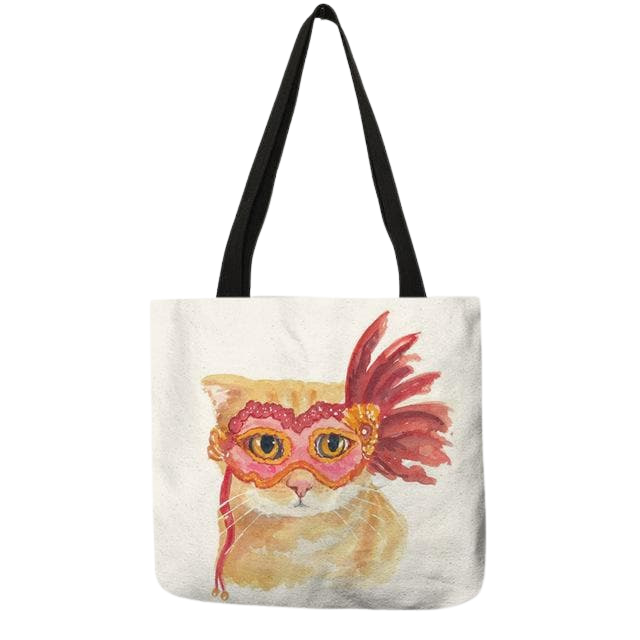 Cat portrait tote bag - celia