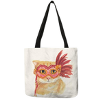 Load image into Gallery viewer, Cat portrait tote bag - celia
