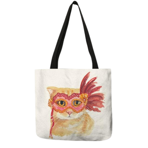 Cat portrait tote bag - celia