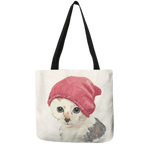 Load image into Gallery viewer, Cat portrait tote bag - deep
