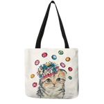 Load image into Gallery viewer, Cat portrait tote bag - diana
