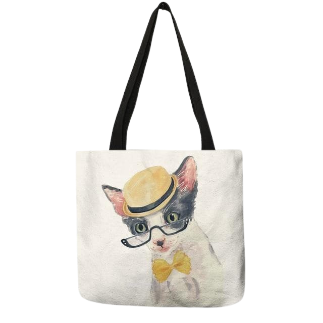 Cat portrait tote bag - harold