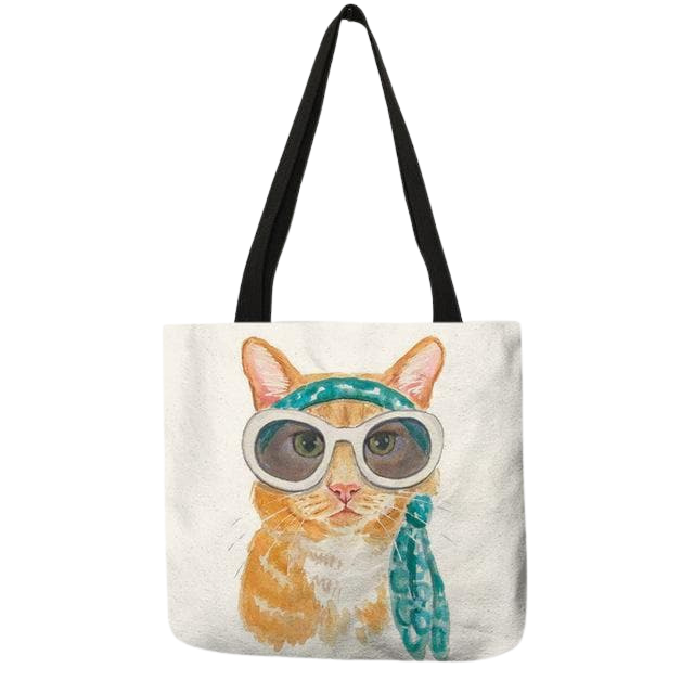 Cat portrait tote bag - janis