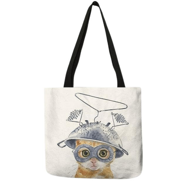 Cat portrait tote bag - mulder