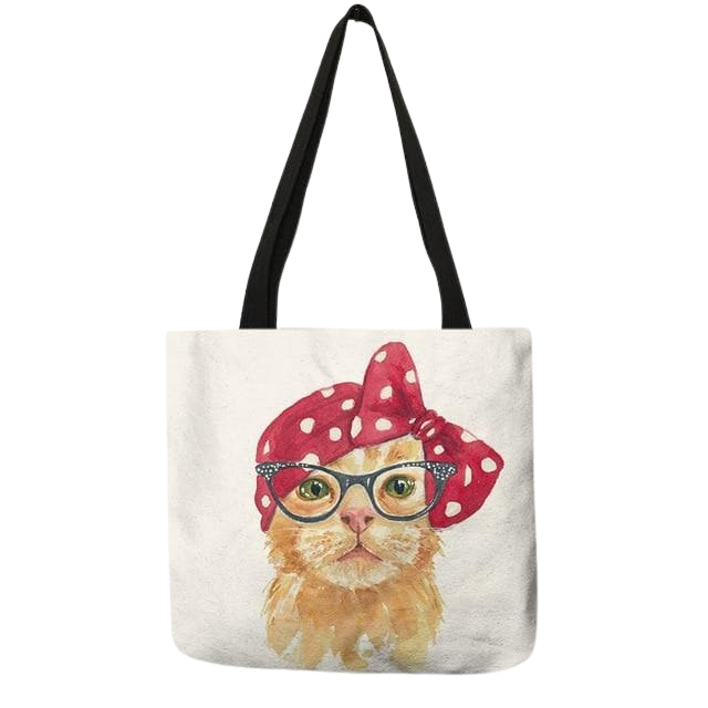 Cat portrait tote bag - roise