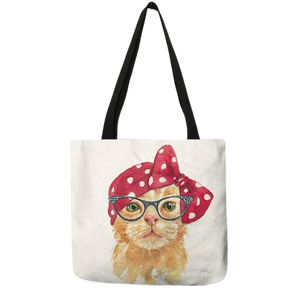 Cat portrait tote bag - roise