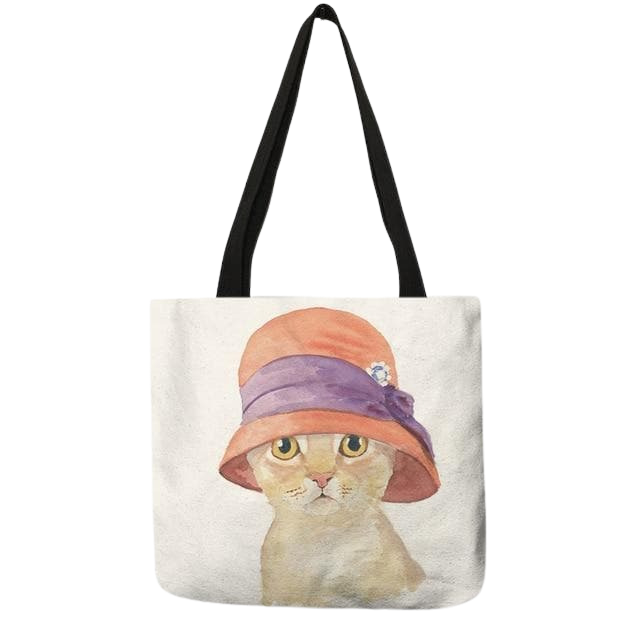 Cat portrait tote bag - zelda