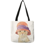 Load image into Gallery viewer, Cat portrait tote bag - zelda
