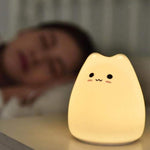 Load image into Gallery viewer, Cat-shaped LED nightlight
