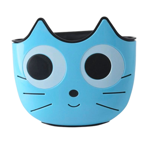 Cat-shaped storage container - blue