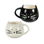 Load image into Gallery viewer, Cat-shaped porcelain mugs
