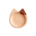 Load image into Gallery viewer, Cat-shaped wooden dipping dish - ear
