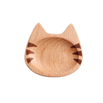 Load image into Gallery viewer, Cat-shaped wooden dipping dish - whiskers
